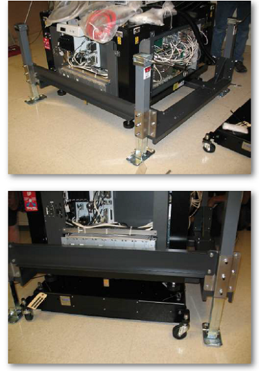 SEM-Lift™ is a safe and sturdy lifting device for scanning electron™ installation on a previously installed SEM column. SEM-Lift raises the column several inches allowing SEM-Base® to be rolled into place