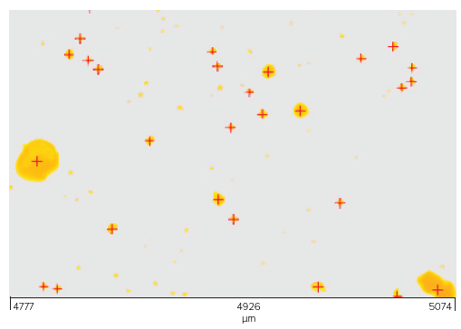 µChemID database provides measured and reference spectra and particle location.