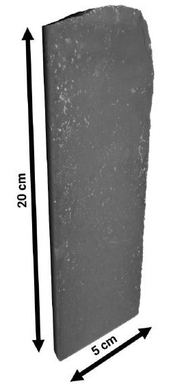 Volume render of the gold-containing rock core. Volume render of the gold-containing rock core.