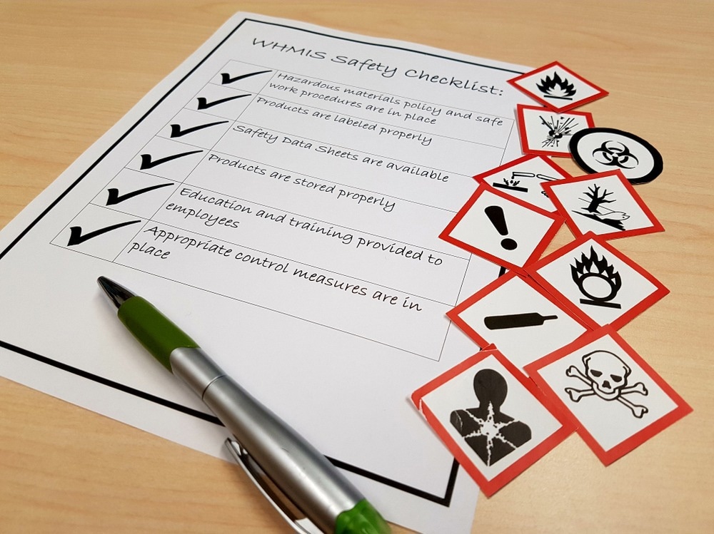 Safety data sheets checklist