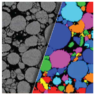 Detection of active cathode component particles in the electrode and measurement of particle size distribution