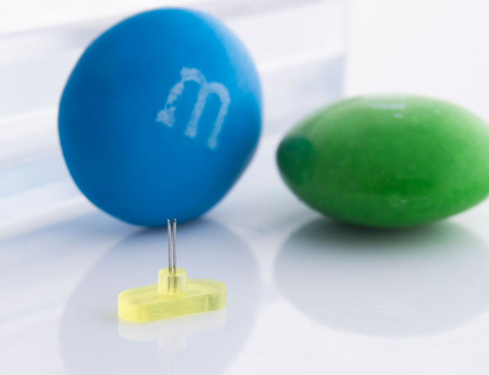 IMcoMET’s microneedle-Duo (M-Duo) Technology uses 3D printed components, specifically the caps and the lid that holds the needles in place.