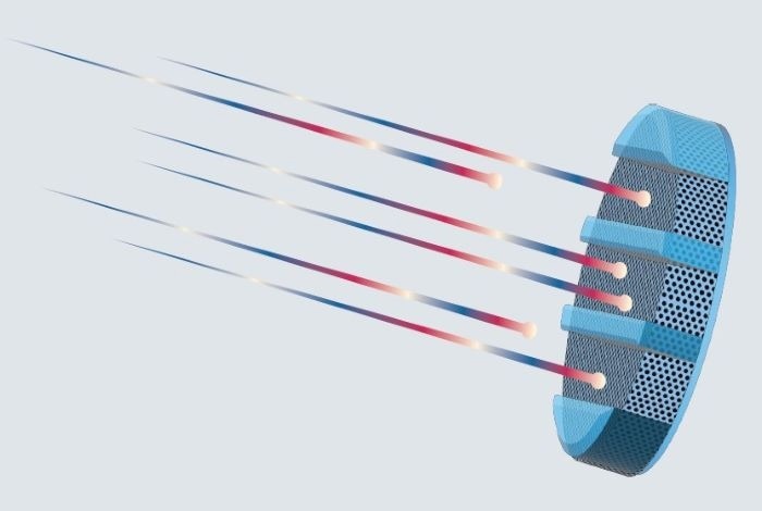 Representation of the ion implantation process on SiC power device
