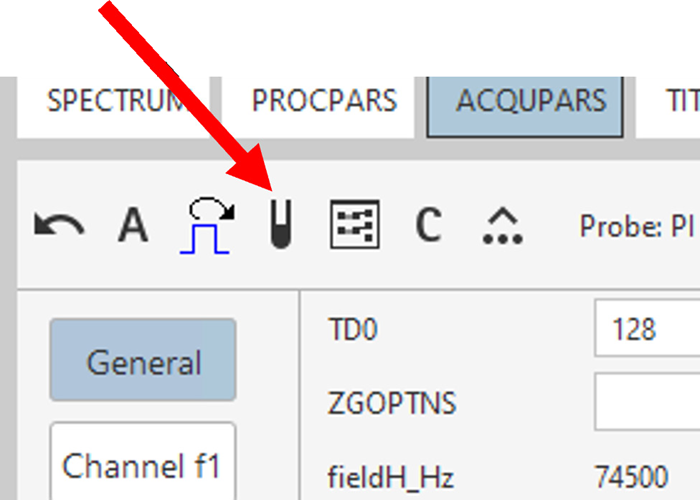 The solvent button in TopSpin can be used to read PROSOL parameters into the parameter set