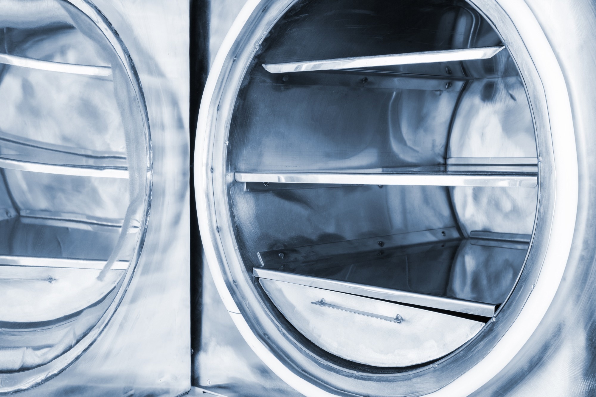 Image of an open vacuum furnace oven close-up