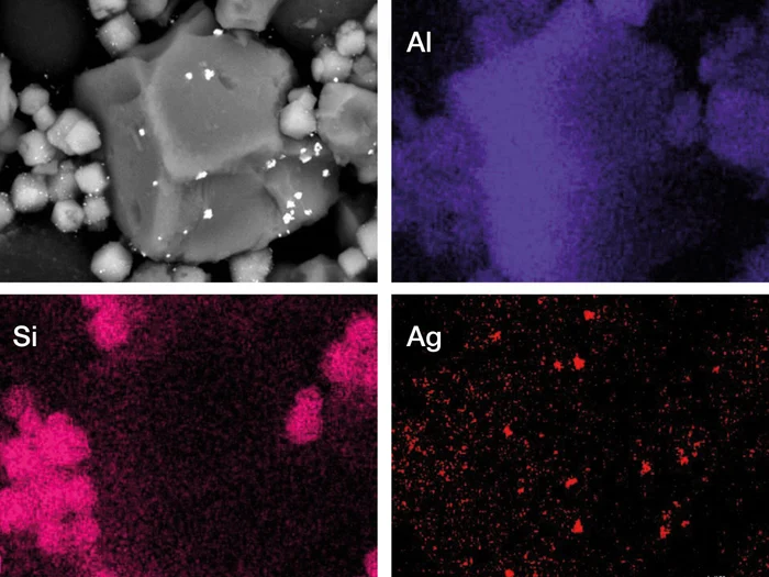 Cosmetic powder, EDX analysis. 15 kV