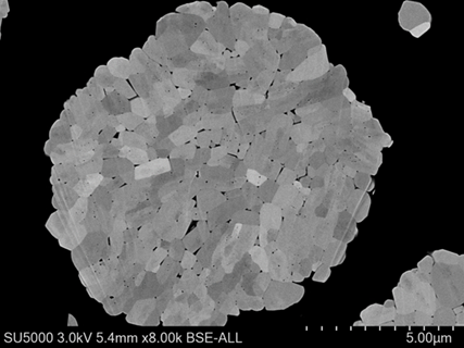 NMC cathode active material particle.