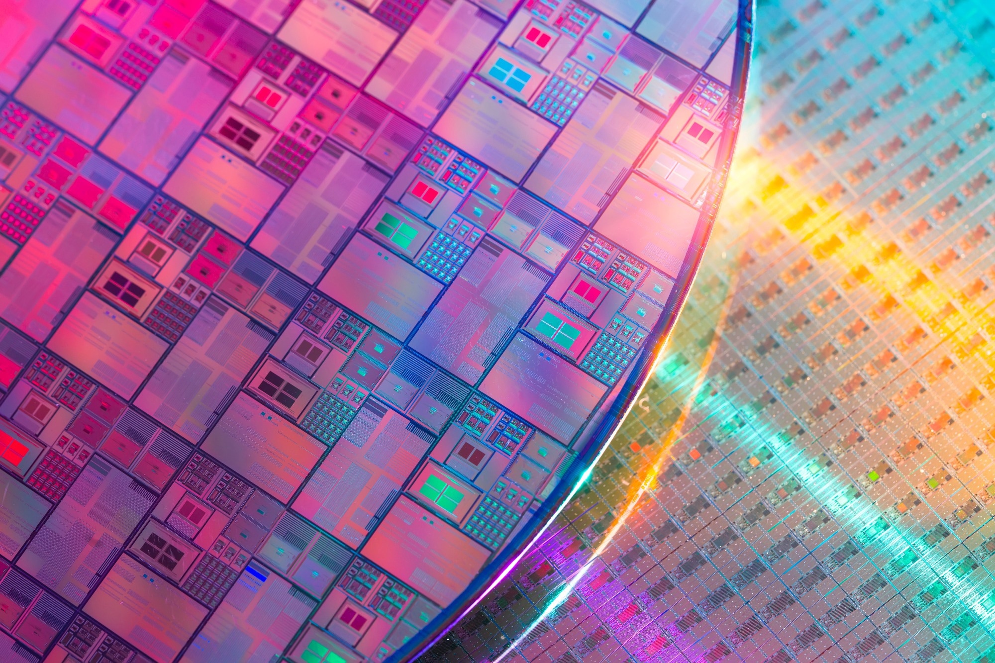 An image of a semiconductor wafer