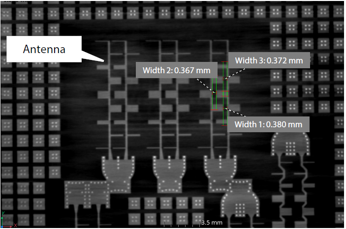 Cross-Sectional Image of Antenna Part