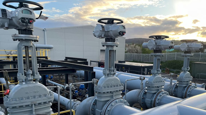 Flowmeter calibration at our Stonehouse site in south-west England.