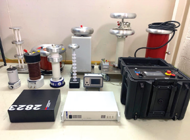 Many types of equipment are used for high-voltage measurement