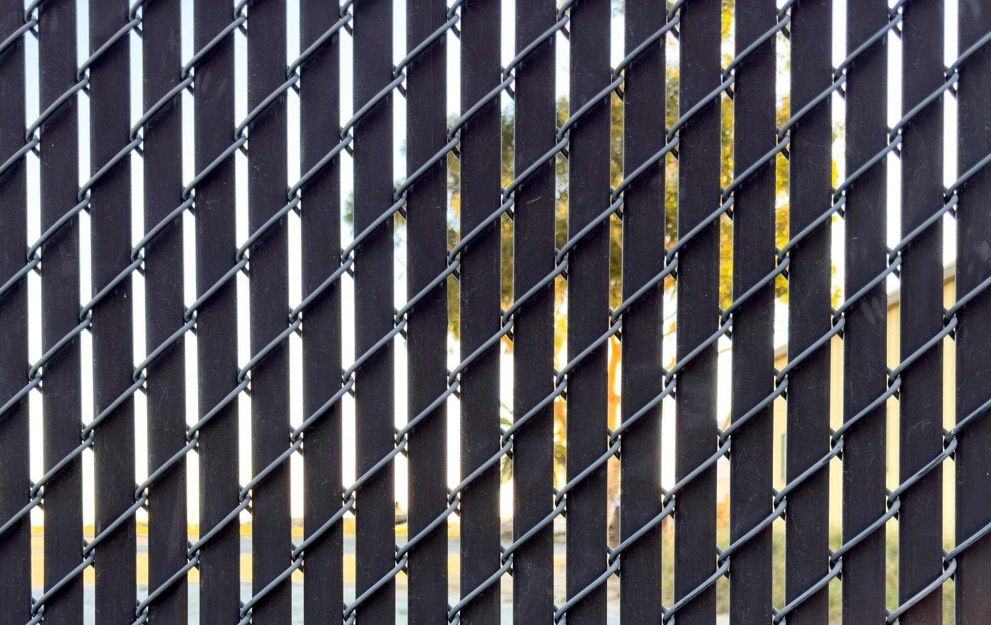 Interlinked chain fence as a representation of meta material structural cross links.