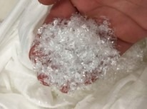 Flakes obtained during pre-treatment phase