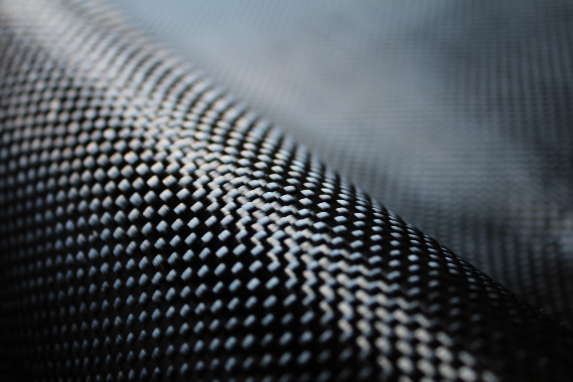 carbon fiber fabric demonstrating "smart material".