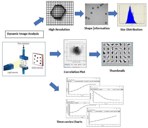 Dynamic Image Analysis workflow offers the information to customers enabling them to make a decision at the testing site without the need of an expert to identify a problem
