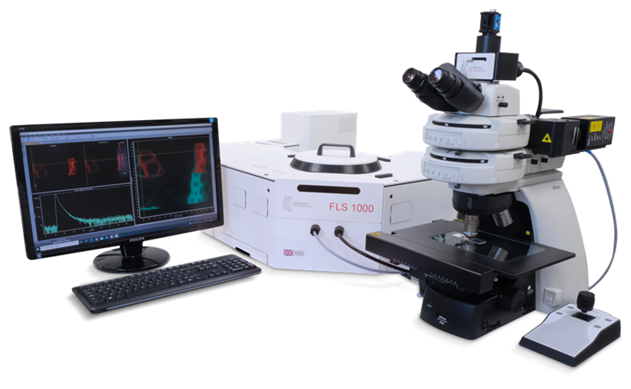 MicroPL coupled to an FLS1000 PL Spectrometer for FLIM mapping