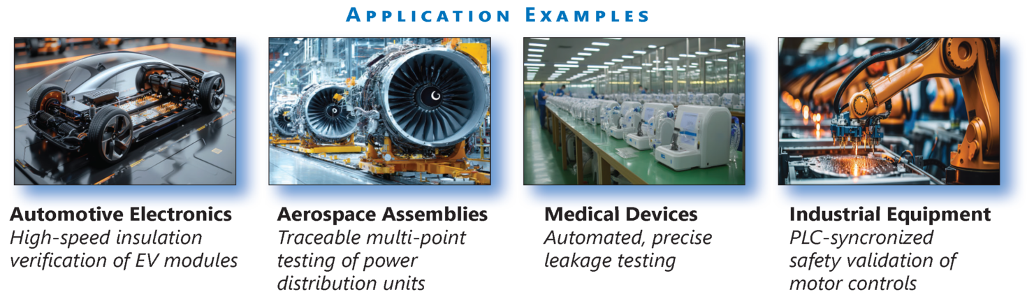Illustration of different product appliances, such as Industrial equipment.