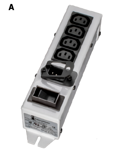 4-Position Accessory Power Strip w/ Connector Lock.