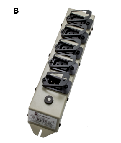 4-Position Accessory Power Strip w/ Connector Locks.