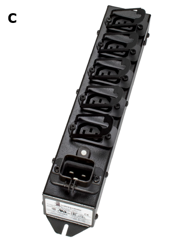 5-Position Accessory Power Strip w/ Connector Locks.