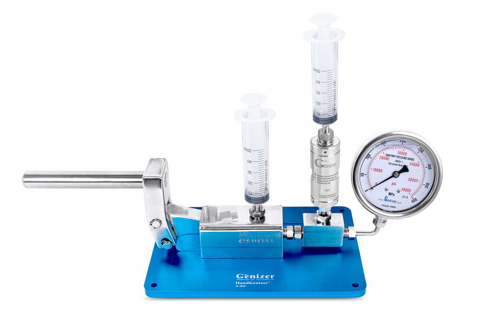 The HandGenizer – a highly portable solution to high-pressure homogenization.