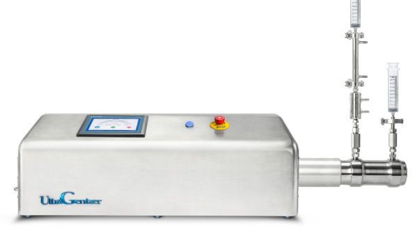 The UltraGenizer case is made of 316 L stainless steel.