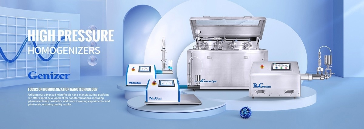 The Genizer range of homogenizers.