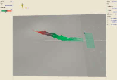 Scanning LDV of the SNOM gold probe