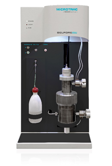 MICROTRAC’s BELPORE mercury porosimeter series for low-pressure (LP), medium-pressure (MP), and high-pressure (HP) reliably and reproducibly measures pore diameters from 1 mm to 3.6 nm.
