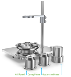 Setup of HFlow 1 with Hall, Carney and Gustavsson funnels