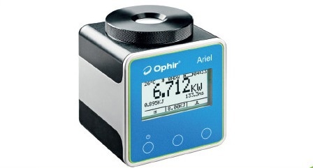 Ophir Ariel is a robust and self-contained power measurement device that can withstand high power densities