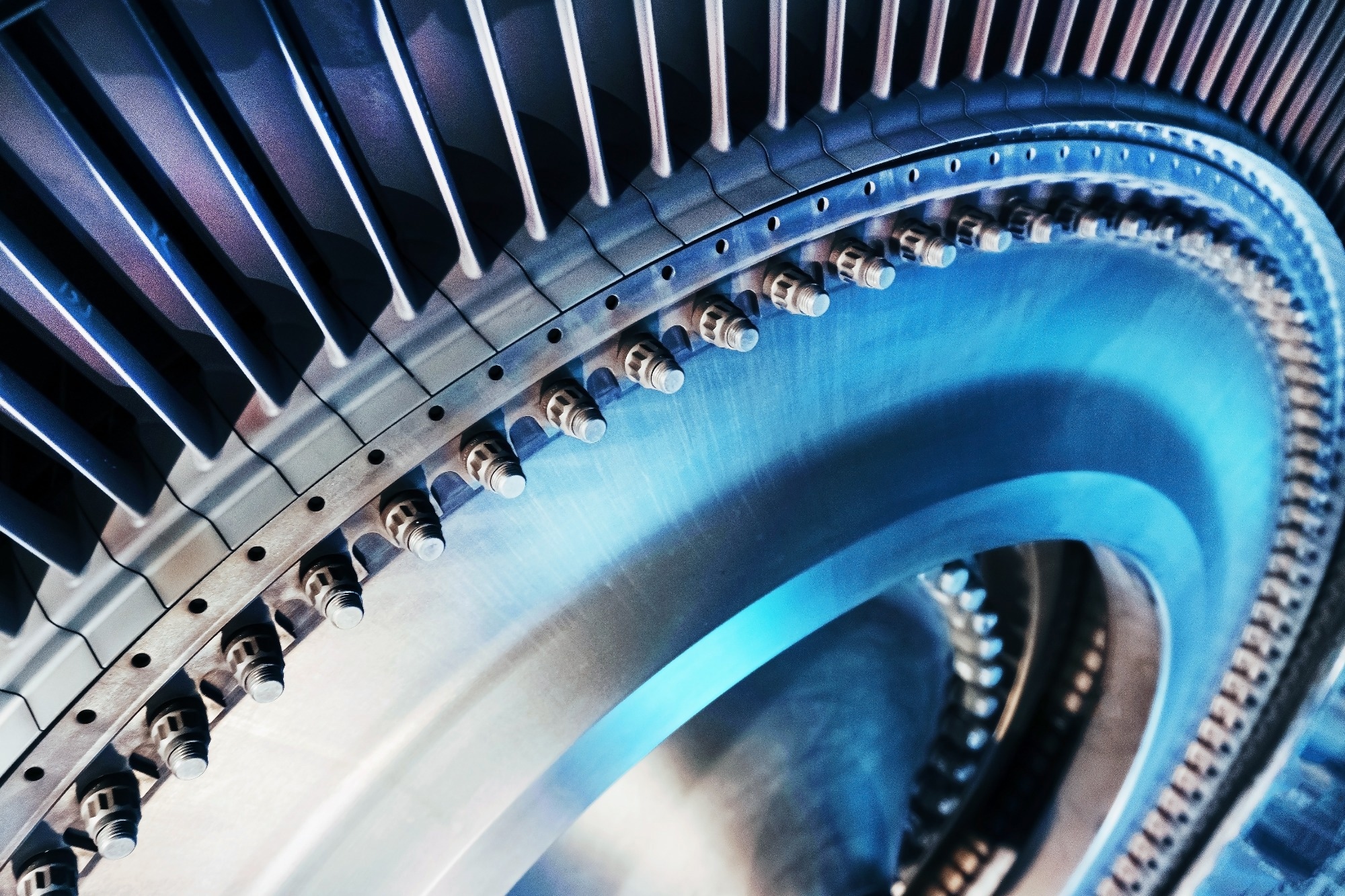A picture of a turbine