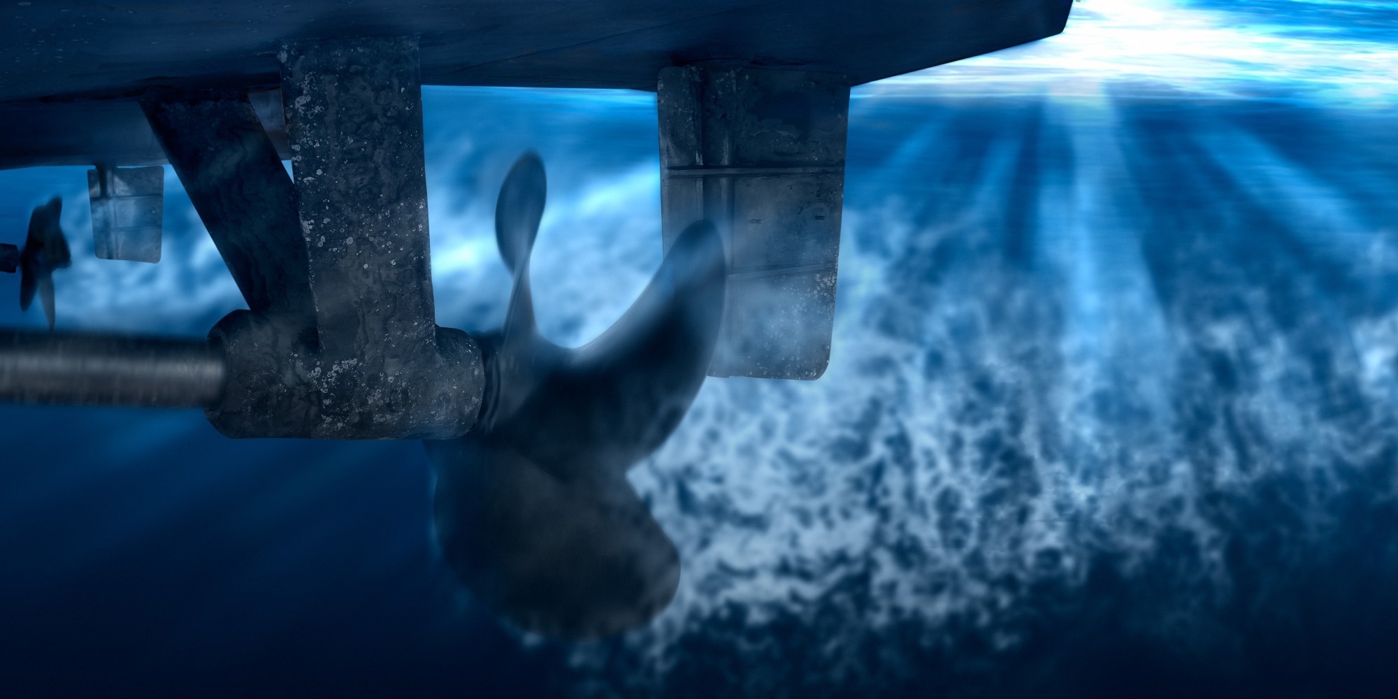 Marine propulsion and bearing components operate where mechanical loading, water lubrication, and corrosion can act simultaneously. Image Credit: Denys Yelmanov / Shutterstock
