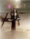 A diamond coated machine tool