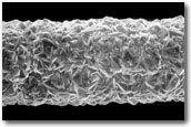 A diamond coated optical fibre.