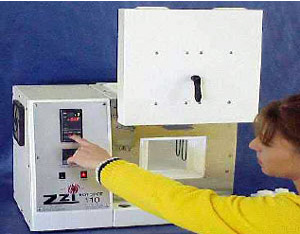 The Zircar Zirconia Hotspot 100 Laboratory furnace.