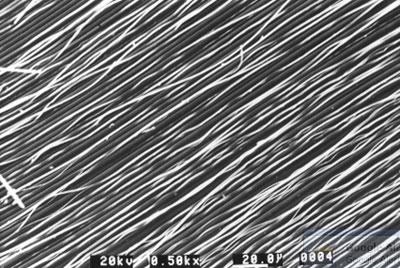 AZoJomo - The AZO Journal of Materials Online - Surface of soda-lime glass following ruling test at a load of 0.78N