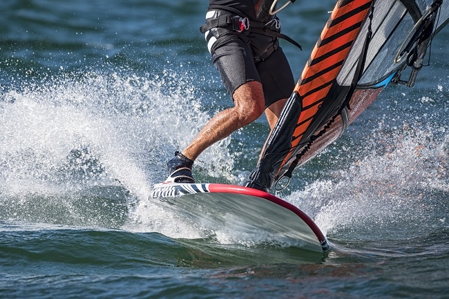 Acetal Polyoxymethylene Copolymer is used in sporting equipment such as windsurfing boards. Image Credit: ShutterStock/COLOMBONICOLA