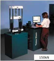 The 150kN Super “L” hydraulic materials testing machine.