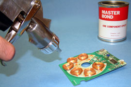 Conformal coatings, UV curing adhesives
