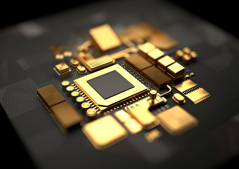 Gold and gold alloys in electronics