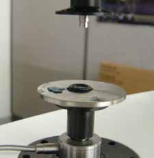 Monolayer of microspheres prior to test