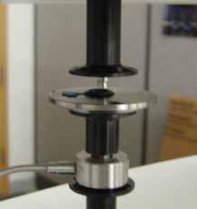 Monolayer of microspheres prior to test