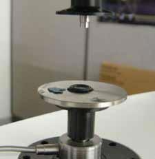 Monolayer of microspheres prior to test