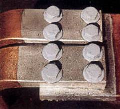 Busbar joints, properly tinned and bolted are reliable in service and easily modified.