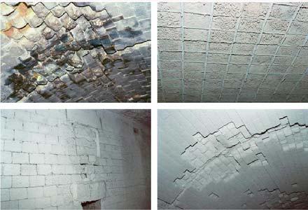 Tunnel kiln refractories that have been coated with EMISSHIELD