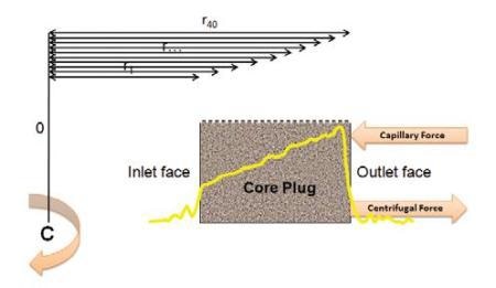 GIT-CAP capillary pressure technique measuring 30 - 40 data points.