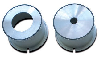 Cups for small spot analysis with 30 mm and 10 mm apertures.