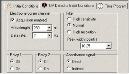 Detector Settings.