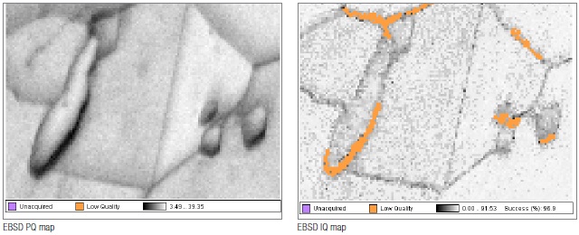 EDS and WDS results for the carbides sample